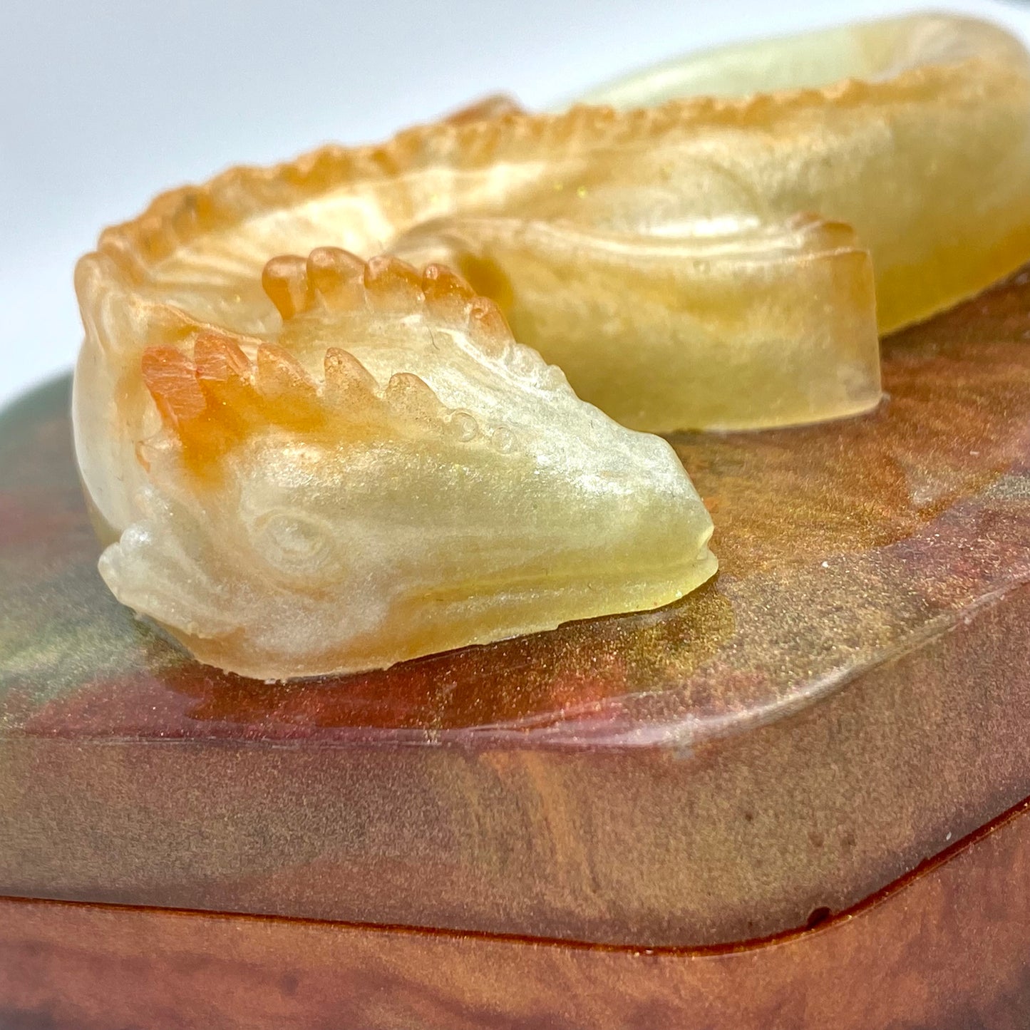 Summer Dragon Resin Dice Vault