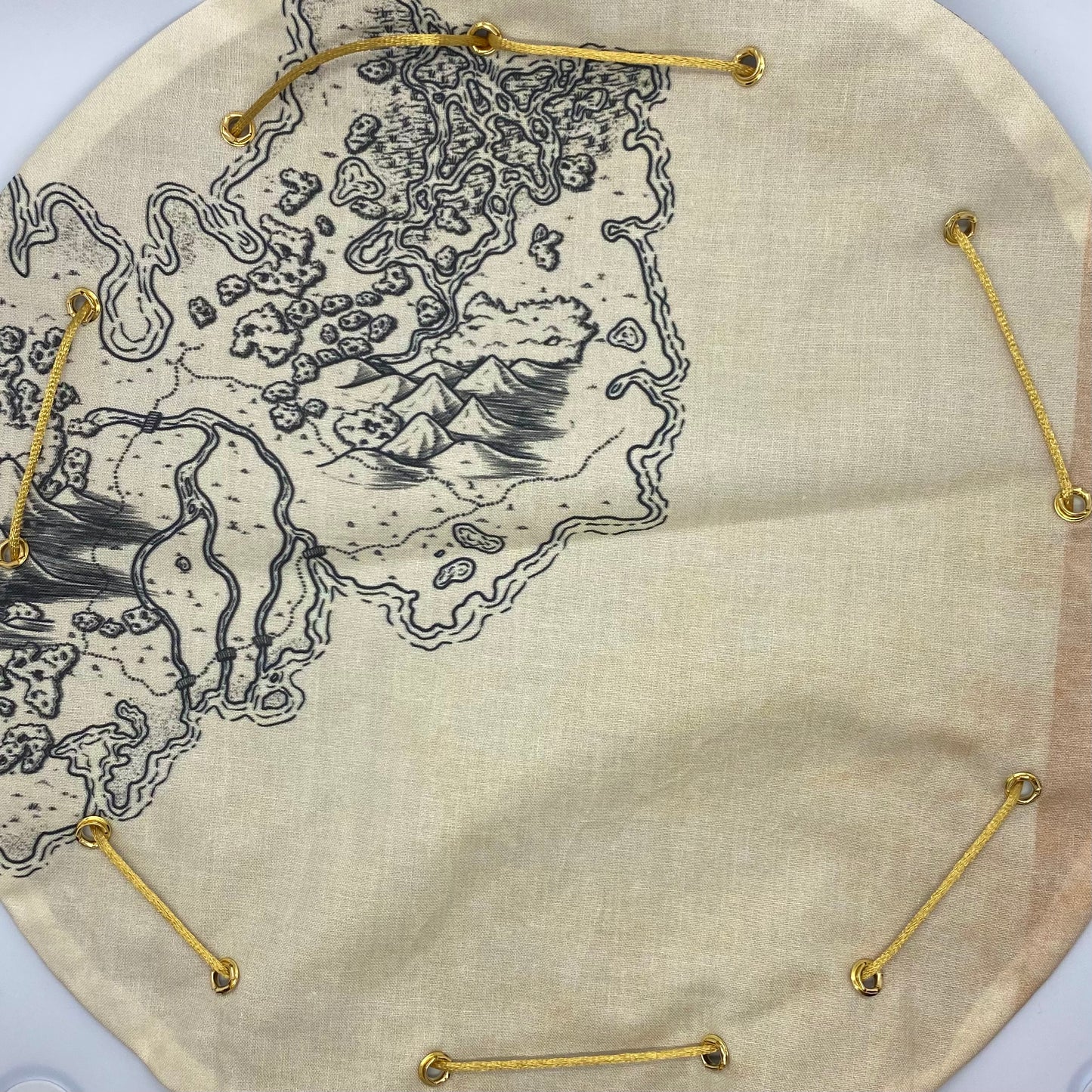 Sac carte marron et doré