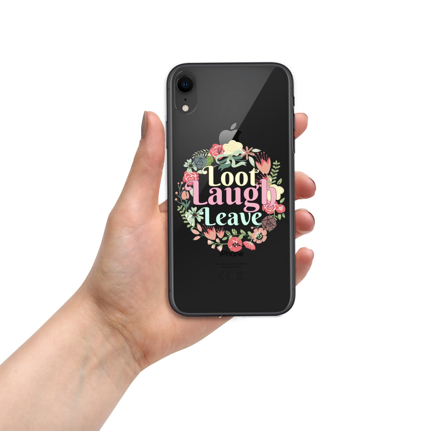 Loot Laugh Leave Clear Case for iPhone®