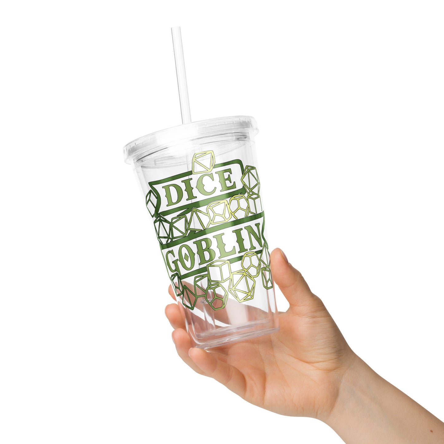 Dice Goblin Clear plastic tumbler