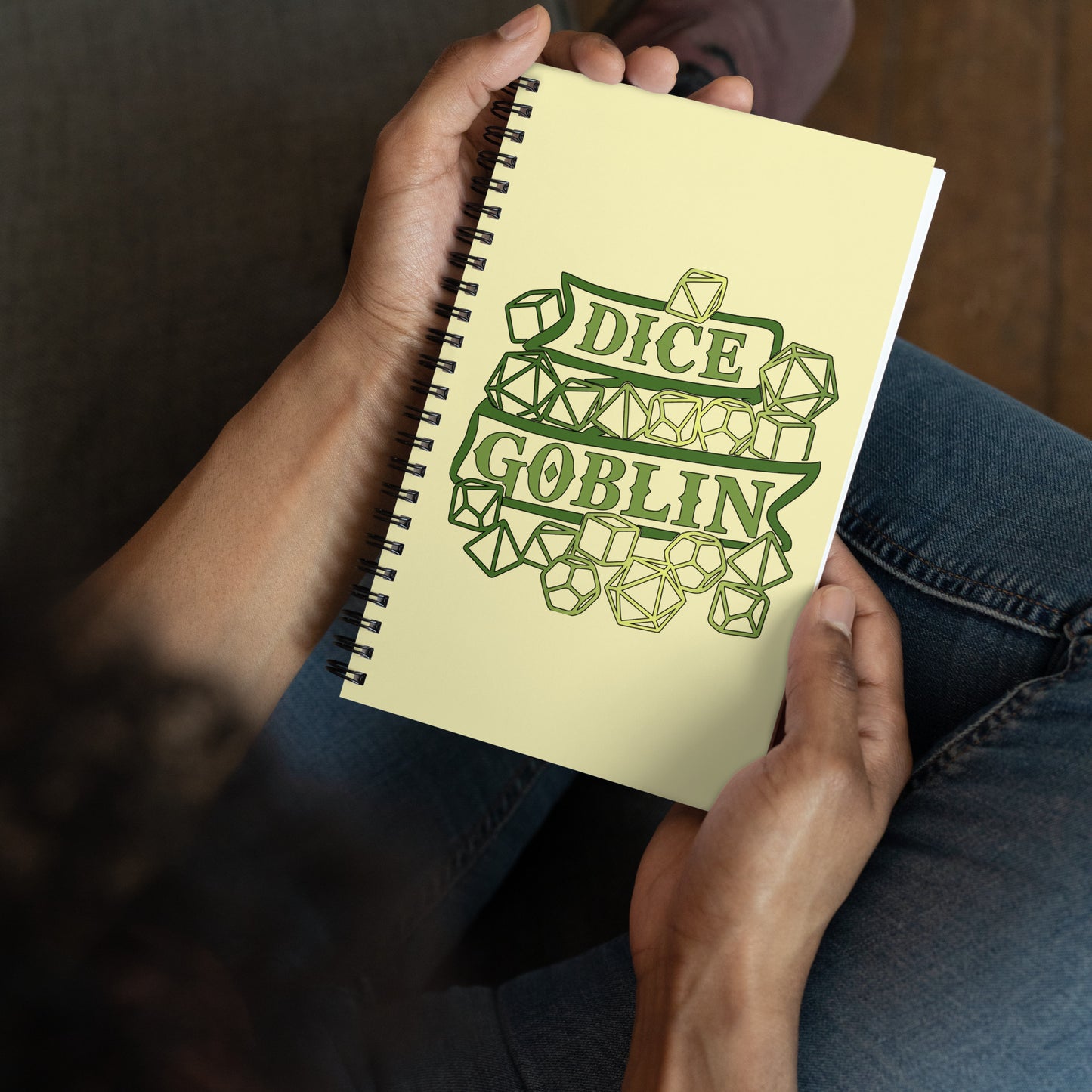 Dice Goblin Spiral notebook