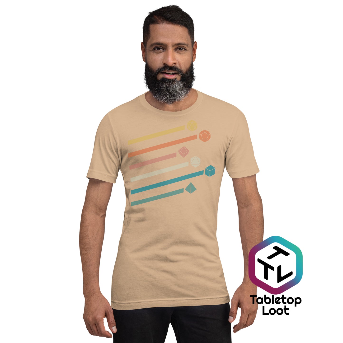 Camiseta unisex de dados retro