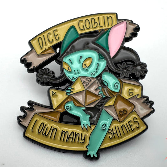 Dice Goblin Pin