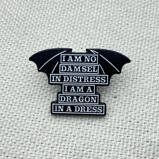 Dragon in a Dress Pin