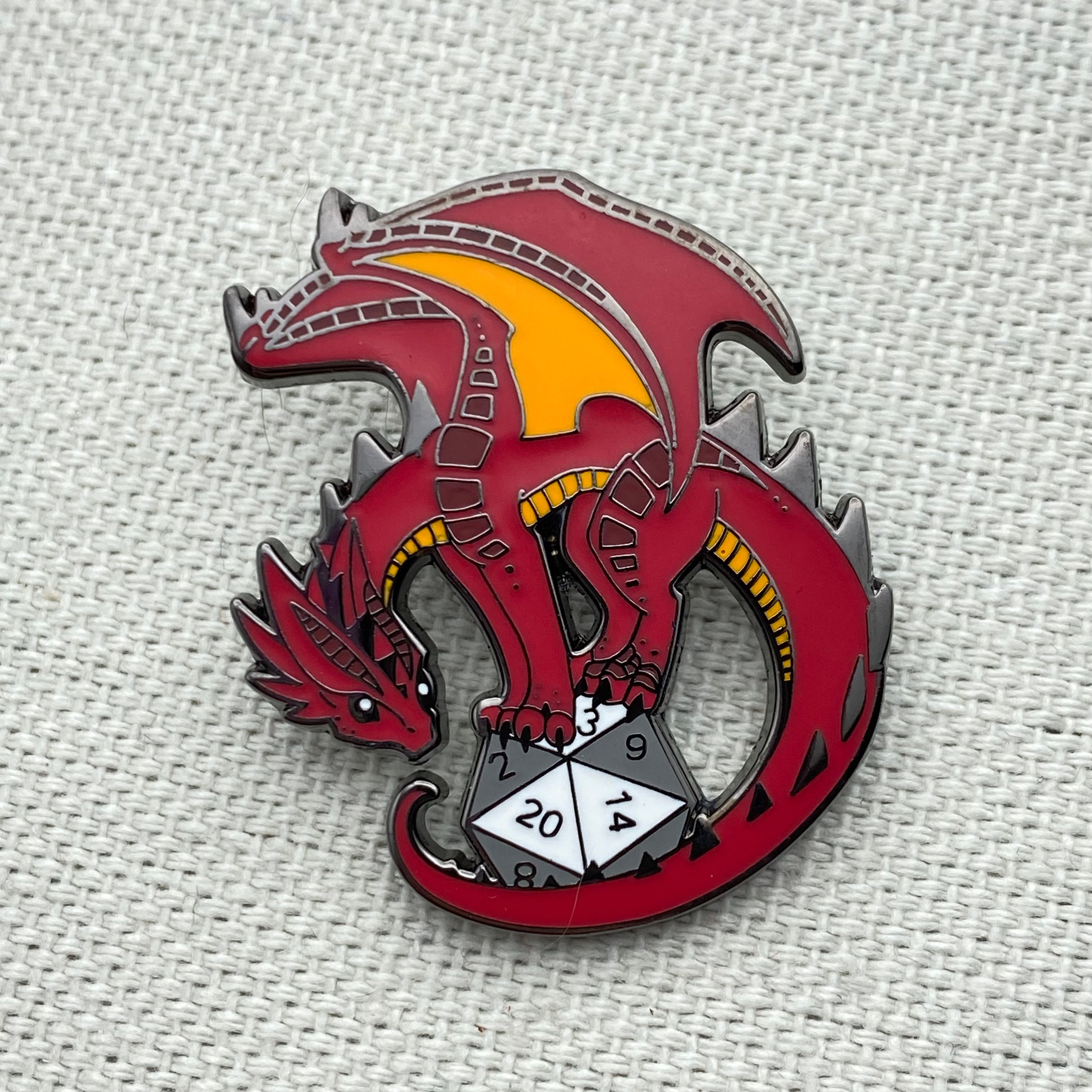 Red Dragon Pin – Tabletop Loot
