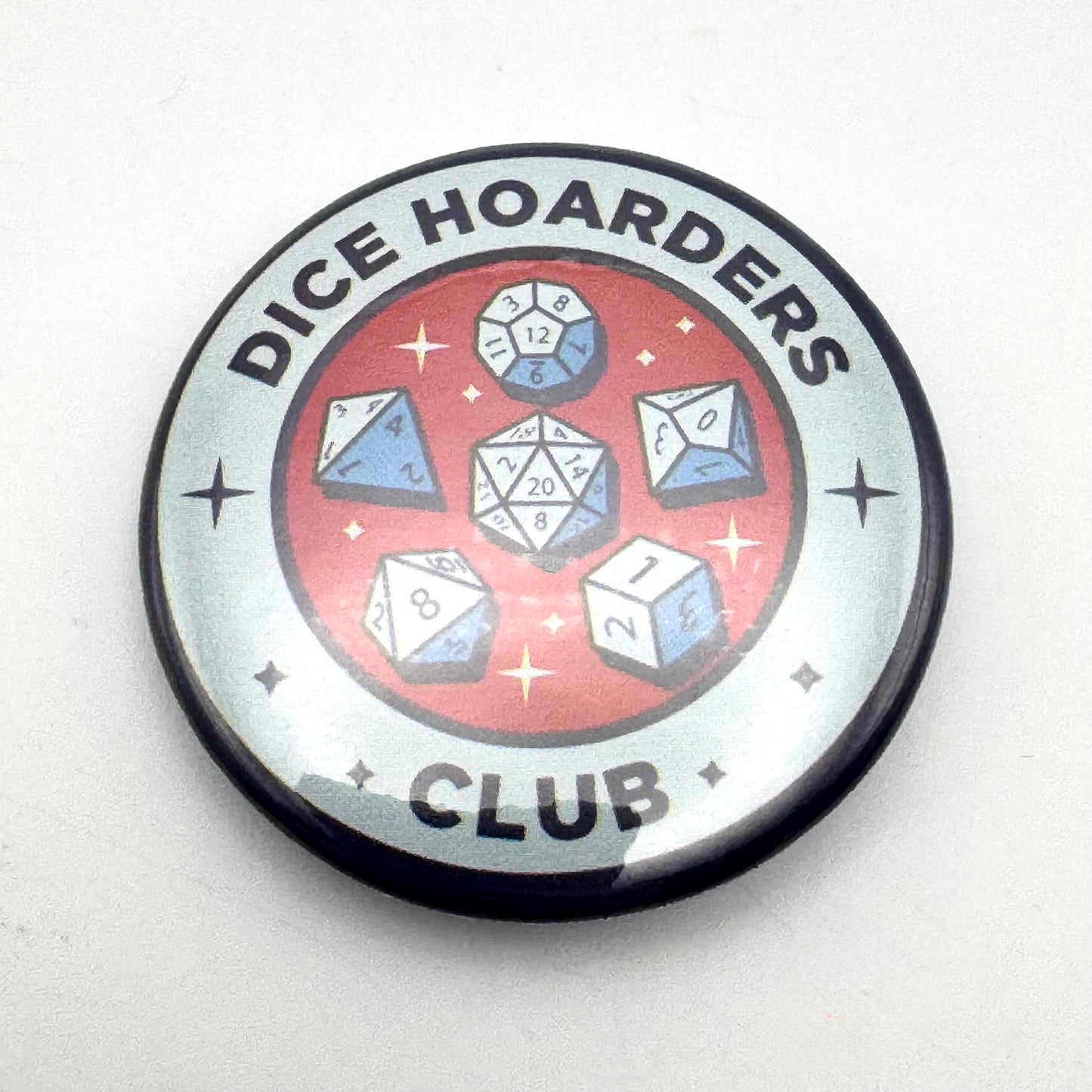 Dice Hoarder Pin