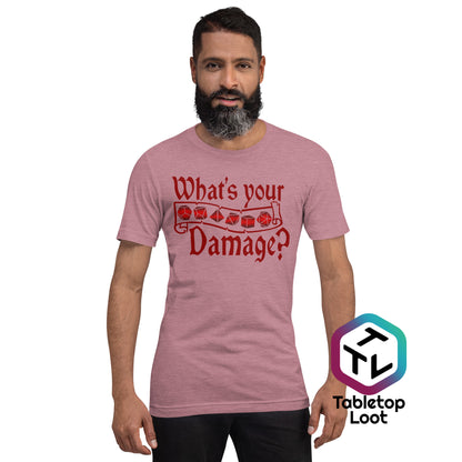 ¿Cuál es tu camiseta unisex de daños?