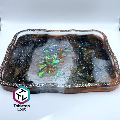Agate Resin Dice Tray