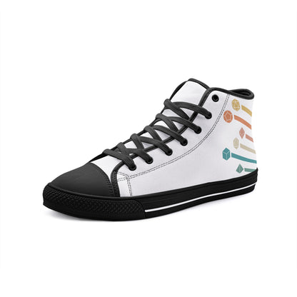 "Roll for It" High Top Canvas Shoes